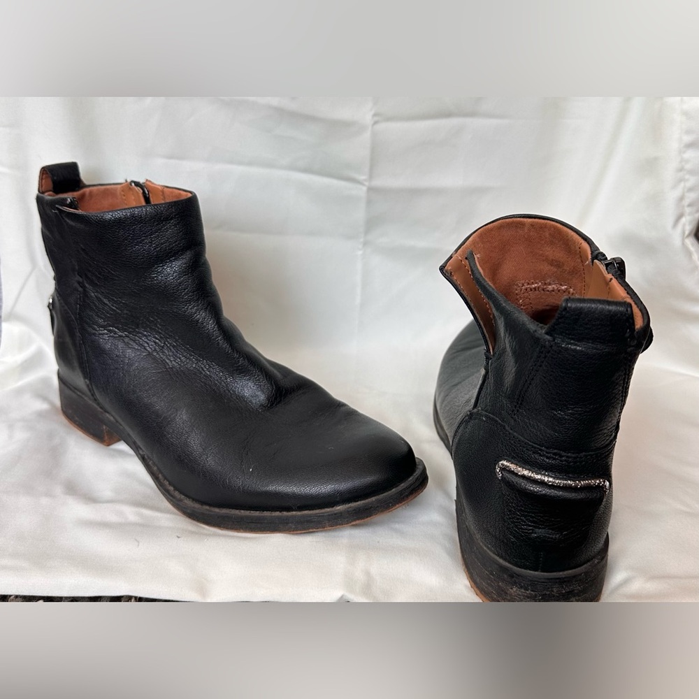 FrancoSarto luxe leather black Ankle Boots
